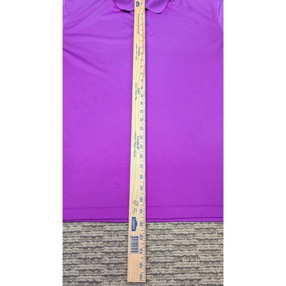 Nike Golf Dri-FIT Polo Shirt Men’s XL Purple Black Sleeve Design Athletic - Picture 4 of 8